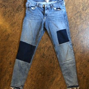 H&M patched jeans
